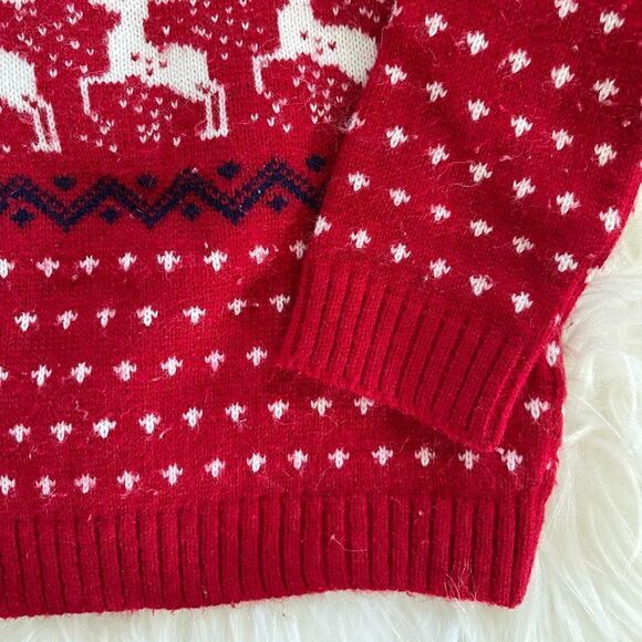Toddler Fair Isle Red Sweater - Picture 7 of 7